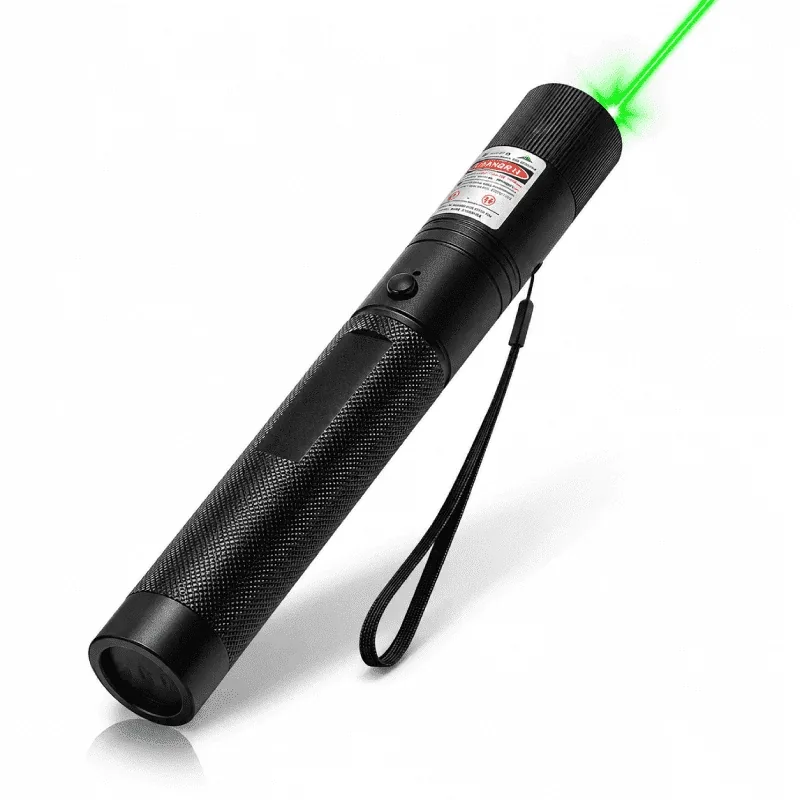 Pointeur Laser Vert Puissant Rechargeable USB-C – Longue Portée, Corps Aluminium & Dragonne