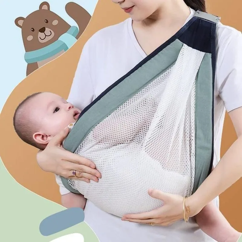 Porte-Bébé en Maille Respirante avec Sangle Ajustable
