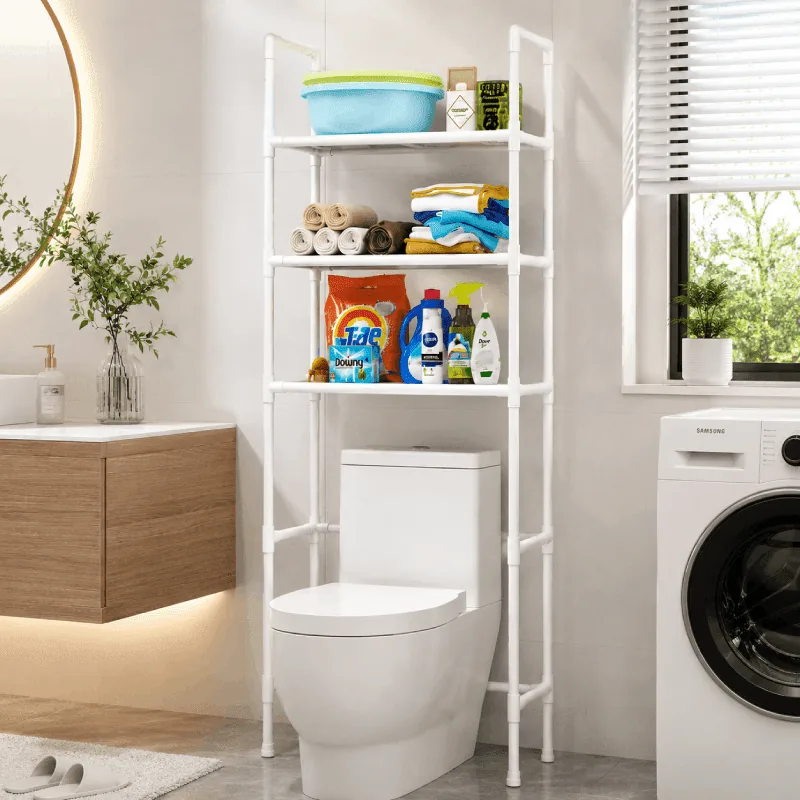 Étagère de Rangement au-dessus des Toilettes – 3 Niveaux