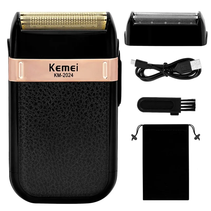 Rasoir Électrique Sans Fil Kemei KM-2024 – Double Grille