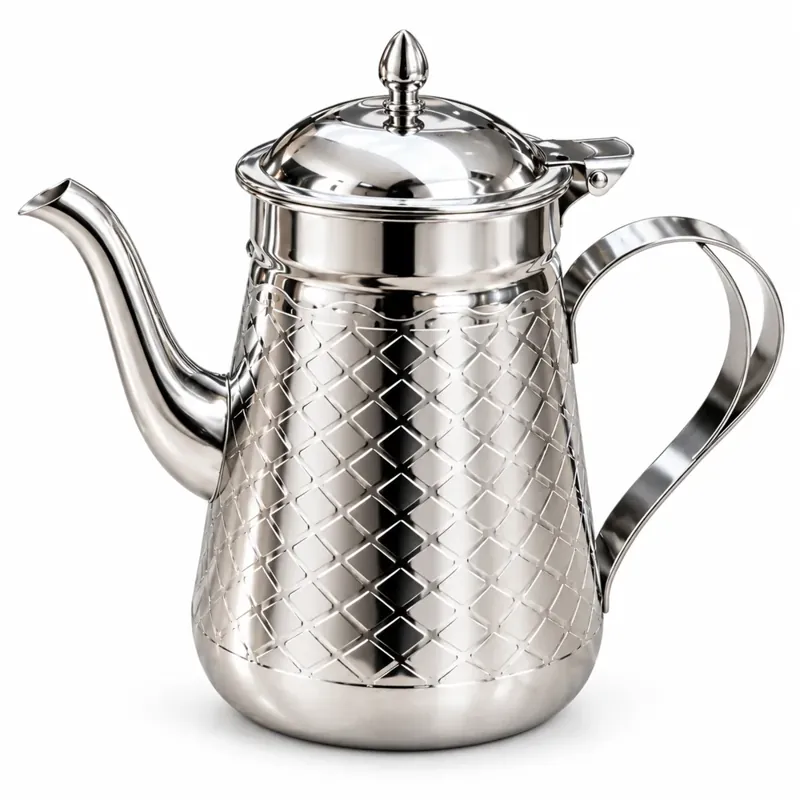 Pot de Service en Inox à Motifs Losanges – 1,5 L — photo 1