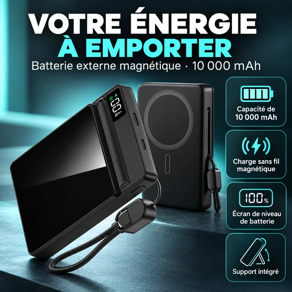 Batterie Externe Magnétique ROMOX miniPack – 10 000 mAh — photo 2