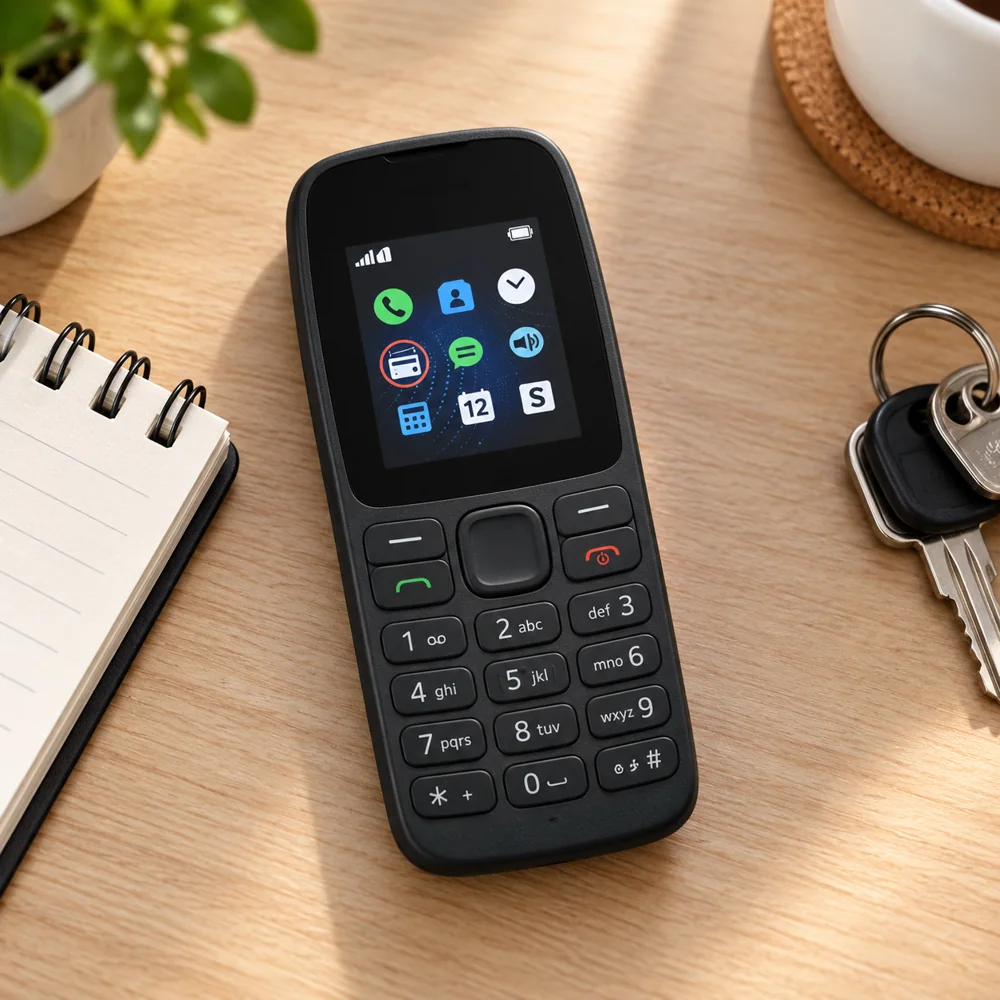 Téléphone Nokia 105 – Noir avec Radio FM et Lampe Torche LED — photo 3
