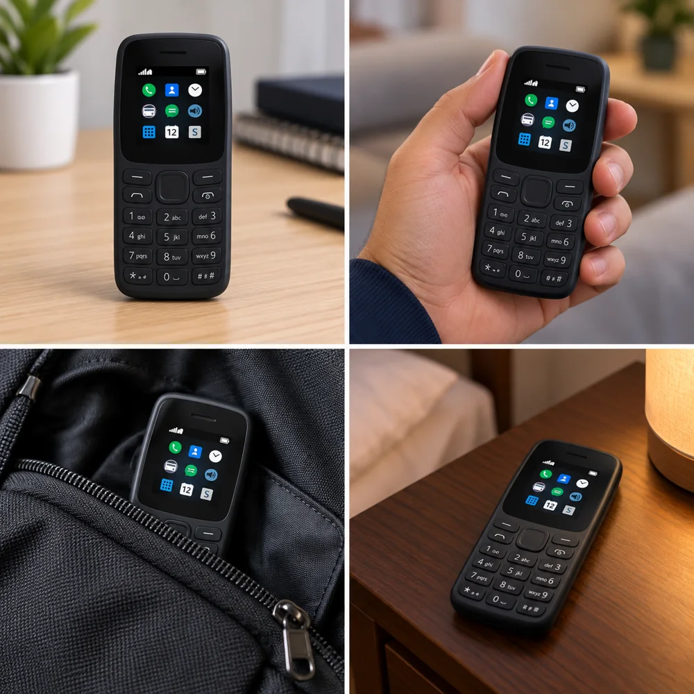 Téléphone Nokia 105 – Noir avec Radio FM et Lampe Torche LED — photo 4