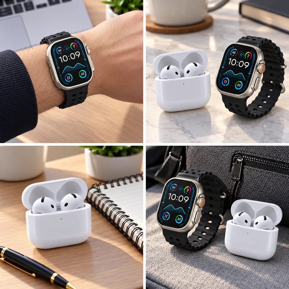 Pack Montre ZT-11 Ultra 2 et Écouteurs Sans Fil – Bracelet Noir — photo 4
