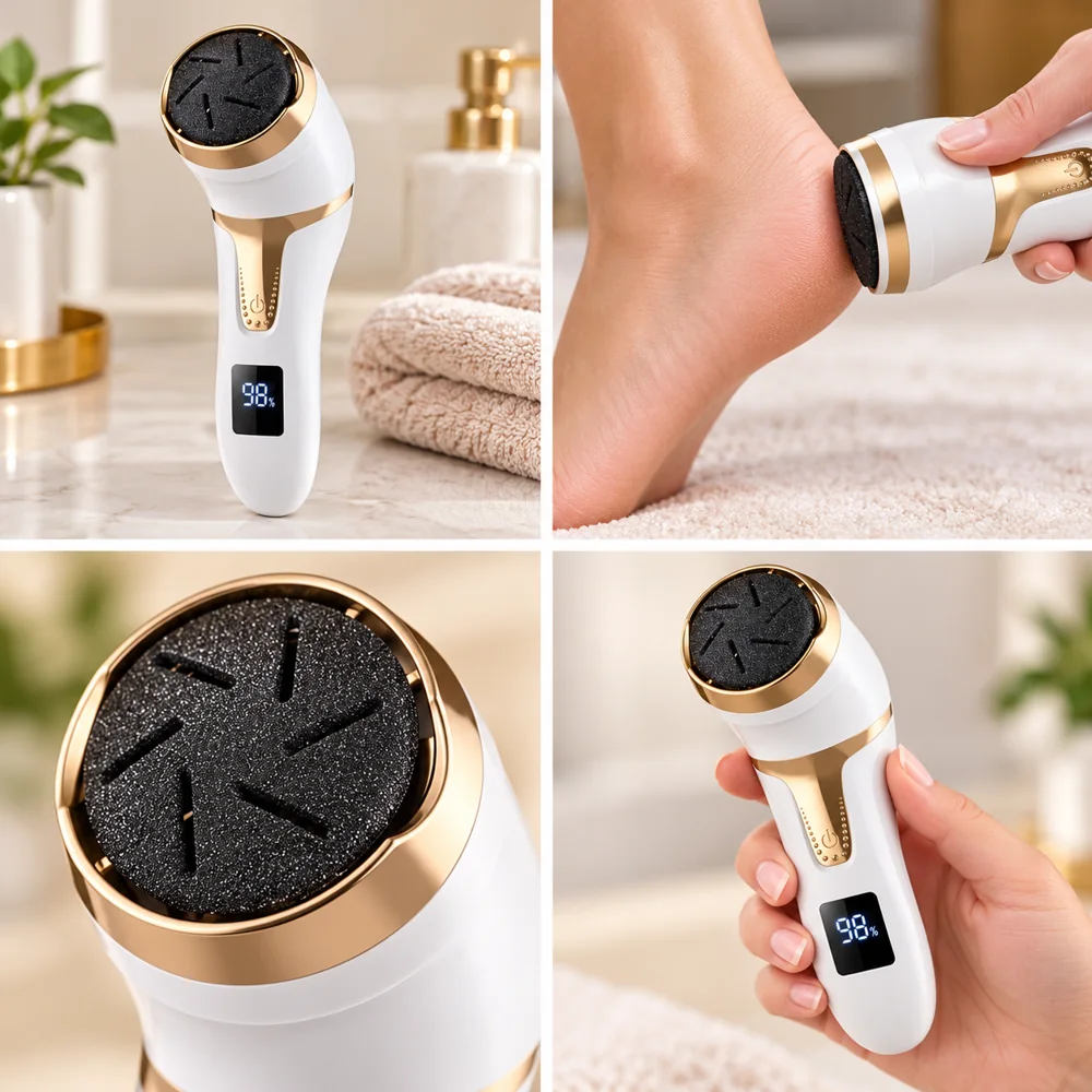 Râpe Électrique pour Pieds Rechargeable USB – 2 Vitesses et Affichage Numérique — photo 4