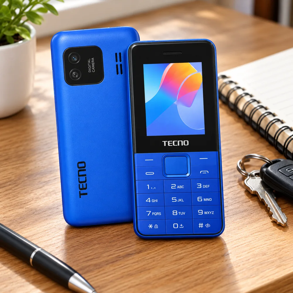 Téléphone à Clavier TECNO T301 – Bleu avec Radio FM — photo 3